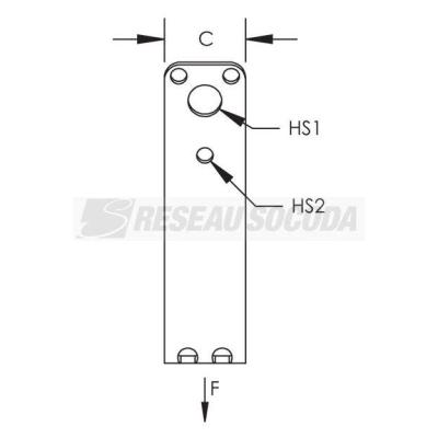 Fixation V plafonds trap�z, ti 