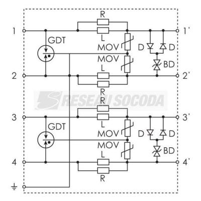  Parafoudre UTB110DP 