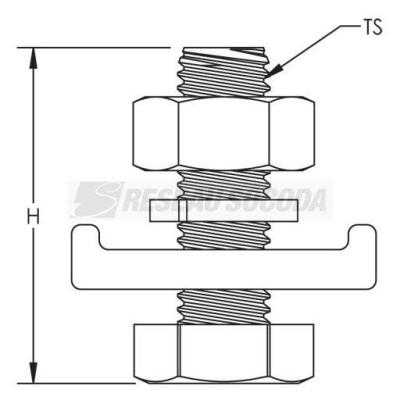  Etrier pour feuillard 25mm x 3 