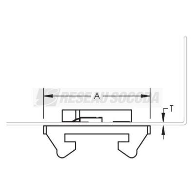  Embase Fixe-tubes pour dalles 