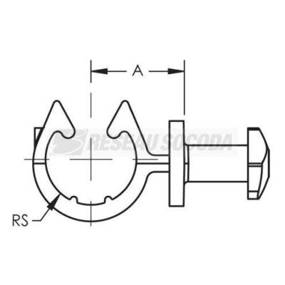  Embase Fixe-tubes pour tiges f 