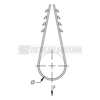  Attache c�ble o 8-28mm 