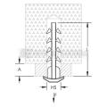  Insert Poussoir L=30mm 