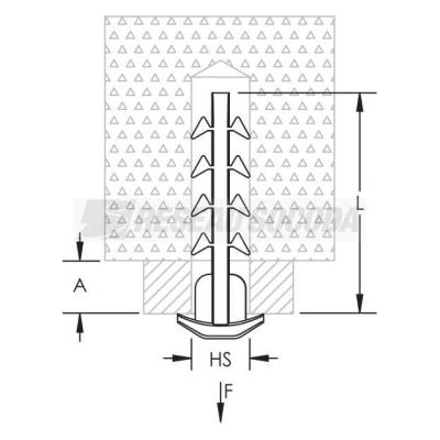  Insert Poussoir L=30mm 