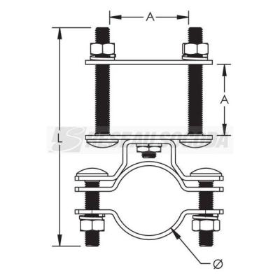  ISONVBKT50X50 