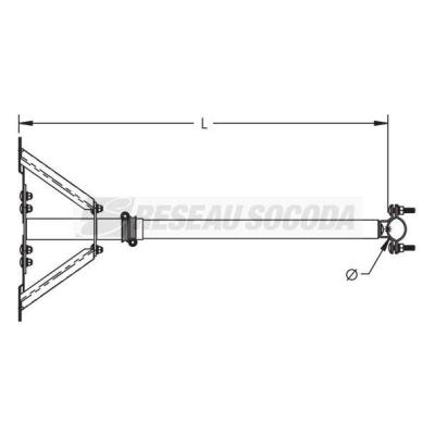  Support de m�t d�port� r�glabl 