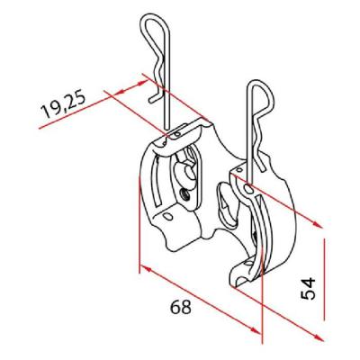  tm2 sup58 - clip support_1pc 