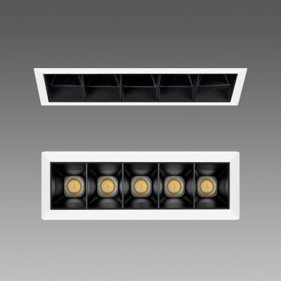  M5 Encastr� 12W blanc Ip40Ik07 