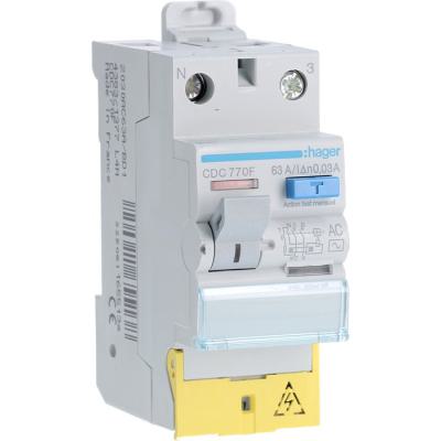  Inter, diff, 2P 63A 30mA AC bo 