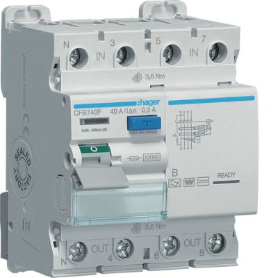  Inter, diff, 3P+N 40A 300mA  B 