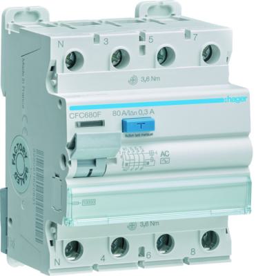  Inter, diff, 3P+N 80A 300mA AC 