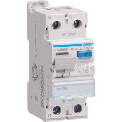  Inter, diff, 1P+N 80A 300mA AC 
