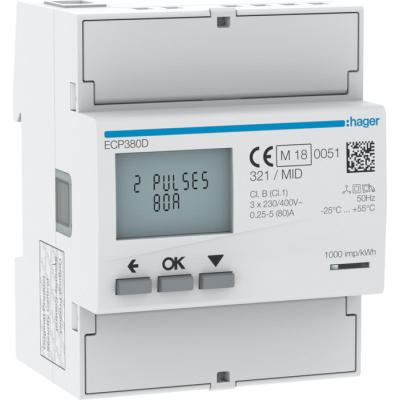  Compteur tri direct 80A 4M S0 