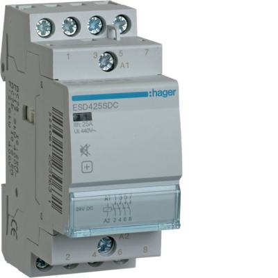  Contacteur Sil, 25A, 4F, 24VDC 