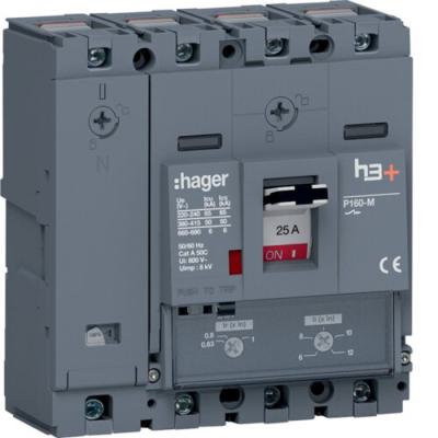  Disjoncteur h3+ P160 TM 4x25A 