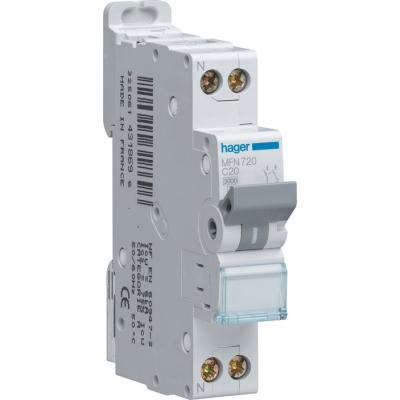  Disjoncteur 1P+N 3kA C-20A 1M 