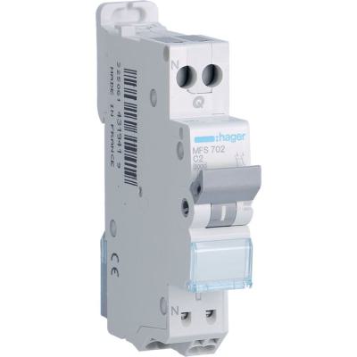  Disjoncteur 1P+N 3kA C-2A SanV 