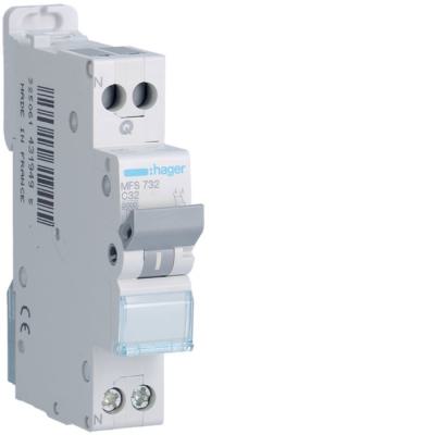  Disjoncteur 1P+N 3kA C-32A San 