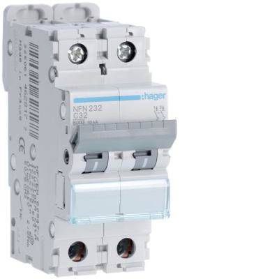  Disjoncteur 2P 6/10kA C-32A 2M 