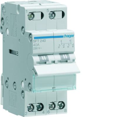  Inverseur 2P 40A, amont, I-0-I 