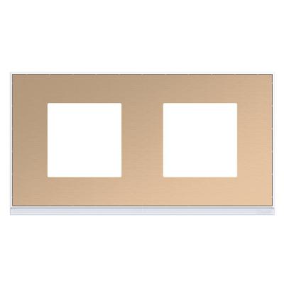  Plaque gallery 2P H71mm bronze 