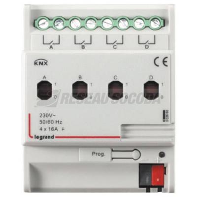  KNX ON-OFF DIN CTRL 4S 16A 