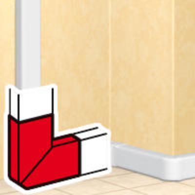  DLP FLAT ANGLE 105X50 BLANC 