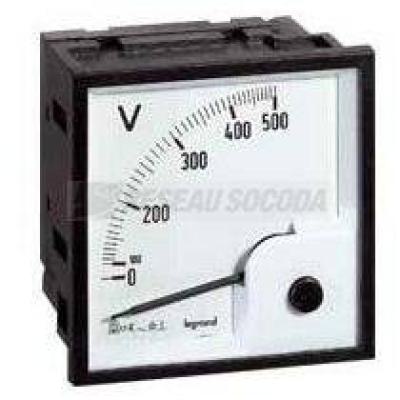  VOLTMETRE 500V FUT CARRE 