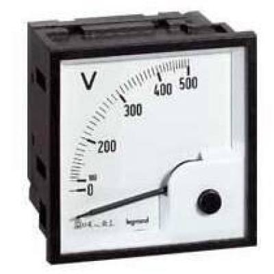  VOLTMETRE 500V FUT CARRE 