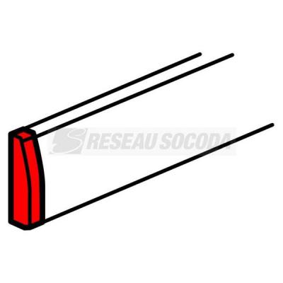  EMBOUT 40X12.5 BLANC         ! 