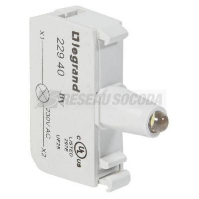  ACS BLOC LED 230V BLANC VIS 