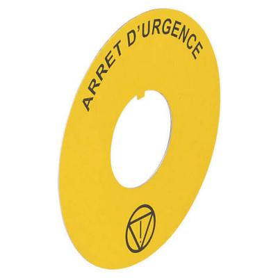  ETIQ D60 ARRET D'URGENCE 