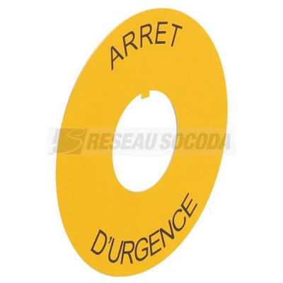  ETIQ D80 ARRET D'URGENCE 