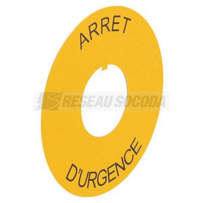  ETIQ D80 ARRET D'URGENCE 