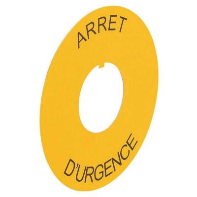  ETIQ D80 ARRET D'URGENCE 
