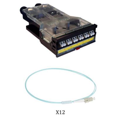  CASSETT LC DU 12 FIBRES MM CO 