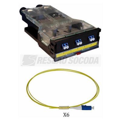  CASSETTE LC DU 6 FIBRES SM CO 