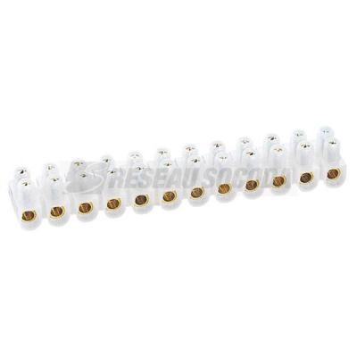  BARRETTE NYLBLOC 10MM2 BLANC 