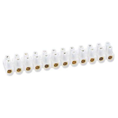  BARRETTE NYLBLOC 10MM2 BLANC 