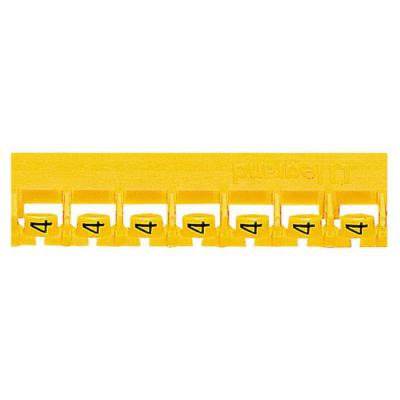  MEMOCAB JAUNE CHIFFRE 4 