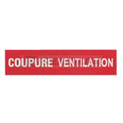  ETIQUETTE COUPURE VENTILATION 