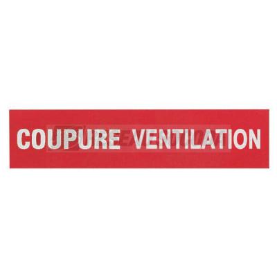  ETIQUETTE COUPURE VENTILATION 