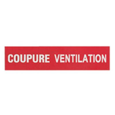  ETIQUETTE COUPURE VENTILATION 