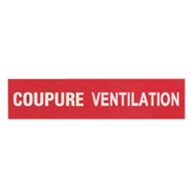  ETIQUETTE COUPURE VENTILATION 