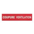  3 ETIQUETTES COUPURE VENTILATI 