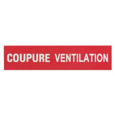  3 ETIQUETTES COUPURE VENTILATI 