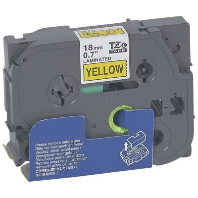  RUBAN JAUNE 18MM SURFACE LISSE 