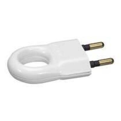  FICHE 2P 6A ANNEAU PLAST BLANC 
