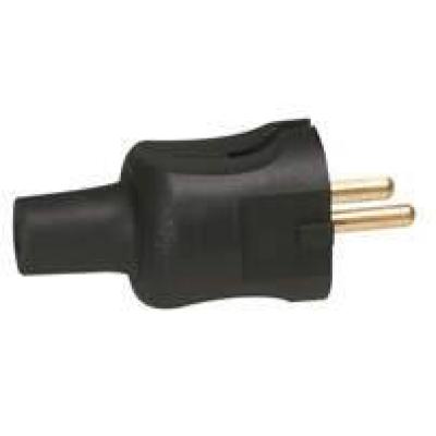  FICHE 2P 16A CAOUT. SD NOIR 