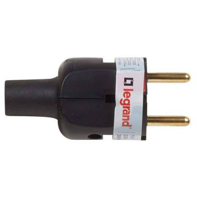  FICHE 2P 16A CAOUT. SD NOIR 